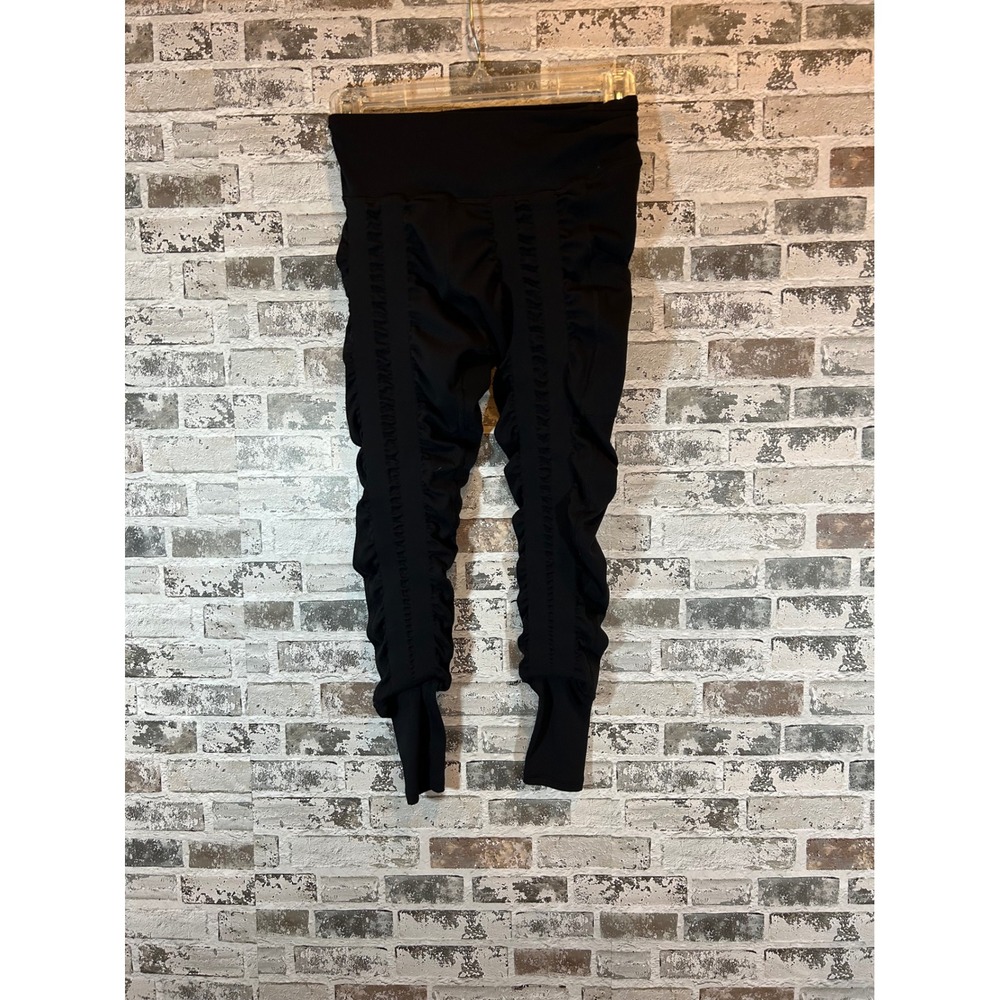 Sweetflexx Resistance Leggings Womens S Black Excellent Ruched High Rise Active
